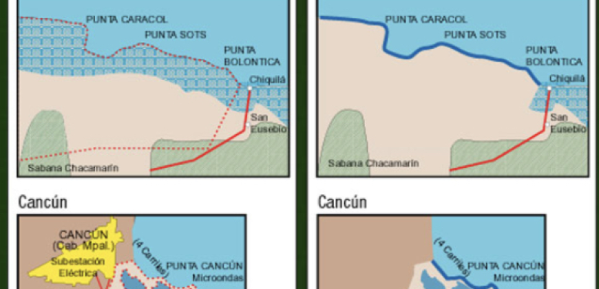 Chiquilá Beach – 7 hectares with beach (14,000 hectares in 20 usd per m2 or 7,000 hectares with beach front in 30 usd per m2 ).