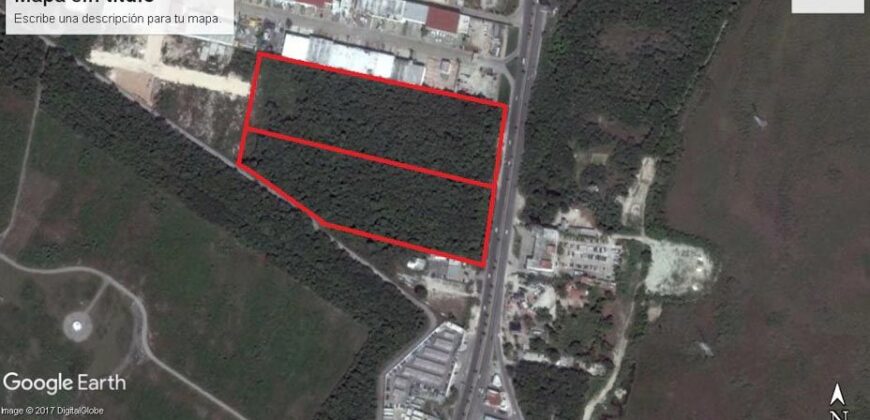 Commercial / Hotel Land for Sale next to Cancun Airport.